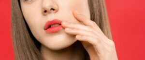 Aphte sur la levre